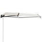 vidaXL Tenda da Sole Retrattile Sensore Vento e LED 400x300cm Crema vidaXL Tenda da Sole Retrattile Sensore Vento e LED 400x300cm Crema