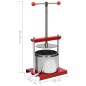 vidaXL Torchio per Frutta e Vino in Acciaio Inox 6 L vidaXL Torchio per Frutta e Vino in Acciaio Inox 6 L