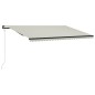 vidaXL Tenda da Sole Retrattile Sensore Vento e LED 600x300cm Crema
