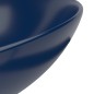vidaXL Lavandino da Bagno in Ceramica Blu Scuro Rotondo vidaXL Lavandino da Bagno in Ceramica Blu Scuro Rotondo