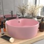 vidaXL Lavandino con Troppopieno Rosa Opaco 36x13 cm in Ceramica vidaXL Lavandino con Troppopieno Rosa Opaco 36x13 cm in Ceramica