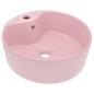 vidaXL Lavandino con Troppopieno Rosa Opaco 36x13 cm in Ceramica vidaXL Lavandino con Troppopieno Rosa Opaco 36x13 cm in Ceramica
