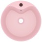 vidaXL Lavandino con Troppopieno Rosa Opaco 36x13 cm in Ceramica vidaXL Lavandino con Troppopieno Rosa Opaco 36x13 cm in Ceramica