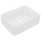 vidaXL Lavandino Luxury Bianco Opaco 41x30x12 cm in Ceramica