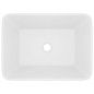 vidaXL Lavandino Luxury Bianco Opaco 41x30x12 cm in Ceramica