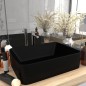 vidaXL Lavandino Luxury Nero Opaco 41x30x12 cm in Ceramica vidaXL Lavandino Luxury Nero Opaco 41x30x12 cm in Ceramica