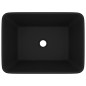 vidaXL Lavandino Luxury Nero Opaco 41x30x12 cm in Ceramica vidaXL Lavandino Luxury Nero Opaco 41x30x12 cm in Ceramica