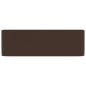 vidaXL Lavandino Luxury Marrone Scuro Opaco 41x30x12 cm in Ceramica