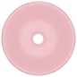 vidaXL Lavandino Lusso Rotondo Rosa Opaco 40x15 cm in Ceramica