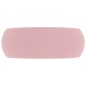vidaXL Lavandino Lusso Rotondo Rosa Opaco 40x15 cm in Ceramica