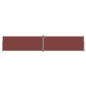 Tenda da Sole Laterale Retrattile Marrone 200x1000 cm Tenda da Sole Laterale Retrattile Marrone 200x1000 cm