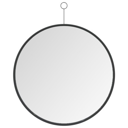 vidaXL Specchio Sospeso con Gancio Nero 50 cm