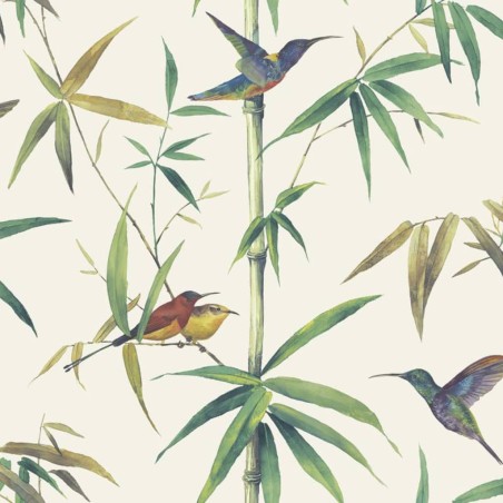 Noordwand Carta da Parati Kolibri and Bamboo Ecru