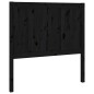 Testiera per Letto Nera 80,5x4x100 cm in Legno Massello di Pino Testiera per Letto Nera 80,5x4x100 cm in Legno Massello di Pino