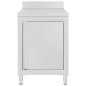 vidaXL Mobiletto da Cucina Commerciale in Acciaio Inox 60x60x96 cm vidaXL Mobiletto da Cucina Commerciale in Acciaio Inox 60x60x96 cm