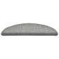 vidaXL Tappetini per Scale 15 pz Grigio Chiaro 56x17x3 cm vidaXL Tappetini per Scale 15 pz Grigio Chiaro 56x17x3 cm