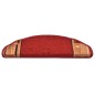 vidaXL Tappetini Autoadesivi per Scale 15 pz Rossi 65x21x4 cm vidaXL Tappetini Autoadesivi per Scale 15 pz Rossi 65x21x4 cm