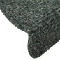 vidaXL Tappetini Autoadesivi Scale 15 pz Verdi 56x17x3 cm Agugliati