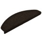vidaXL Tappetini per Scale 15 pz Marrone Scuro 65x21x4 cm Agugliati vidaXL Tappetini per Scale 15 pz Marrone Scuro 65x21x4 cm Agugliati
