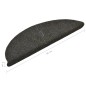 vidaXL Tappetini per Scale 15 pz Marrone Chiaro 56x17x3 cm Agugliati vidaXL Tappetini per Scale 15 pz Marrone Chiaro 56x17x3 cm Agugliati