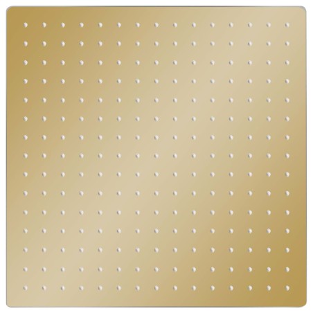 vidaXL Testa Doccia a Pioggia in Acciaio Inox 40x40 cm Quadrata Oro