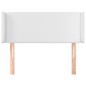 Testiera ad Orecchio Bianca 103x16x78/88 cm in Similpelle