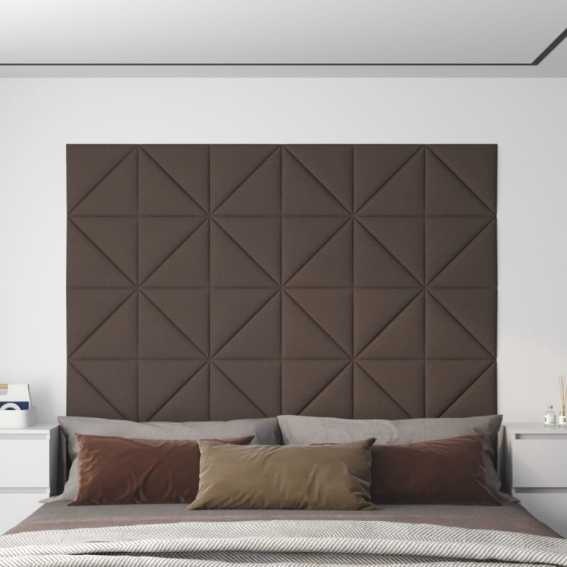 Pannelli Murali 12 pz Tortora 30x30 cm Tessuto 0,54 m² Pannelli Murali 12 pz Tortora 30x30 cm Tessuto 0,54 m²