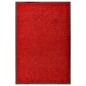 vidaXL Zerbino Lavabile Rosso 60x90 cm vidaXL Zerbino Lavabile Rosso 60x90 cm