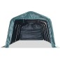 vidaXL Tendone Bestiame Rimovibile PVC 550 g/m² 3,3x8 m Verde Scuro