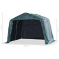 vidaXL Tendone Bestiame Rimovibile PVC 550 g/m² 3,3x3,2 m Verde Scuro