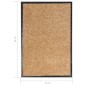 vidaXL Zerbino Lavabile Crema 40x60 cm vidaXL Zerbino Lavabile Crema 40x60 cm