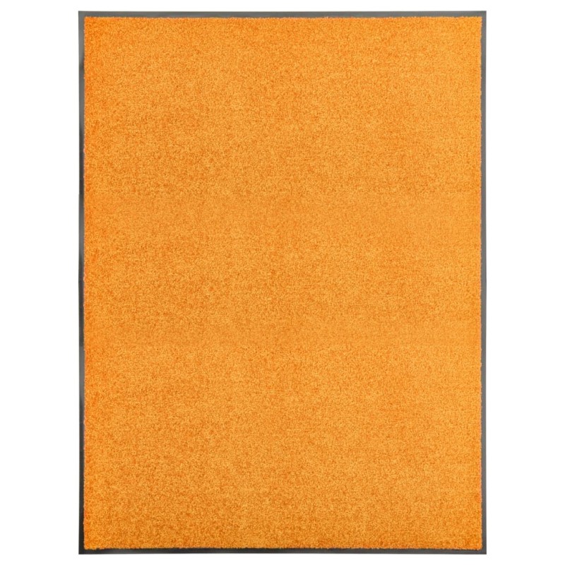 vidaXL Zerbino Lavabile Arancione 90x120 cm vidaXL Zerbino Lavabile Arancione 90x120 cm