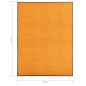 vidaXL Zerbino Lavabile Arancione 90x120 cm vidaXL Zerbino Lavabile Arancione 90x120 cm