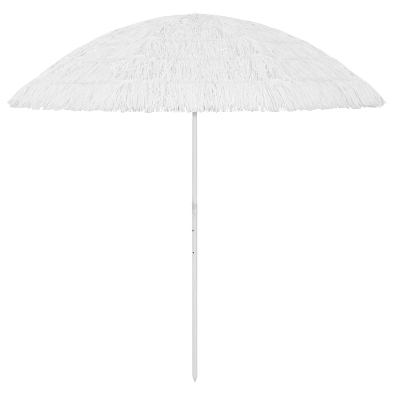 Ombrellone da Spiaggia Hawaii Bianco 300 cm Ombrellone da Spiaggia Hawaii Bianco 300 cm