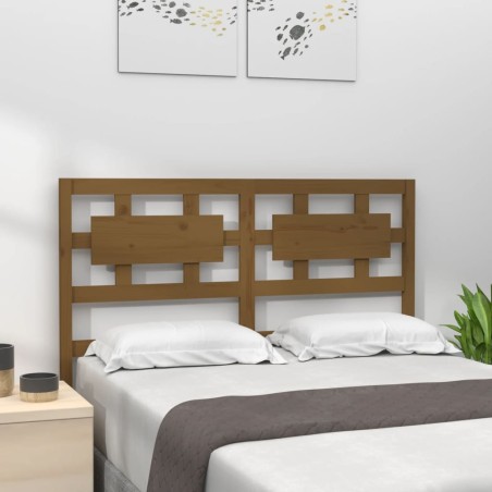Testiera per Letto Marrone Miele 140,5x4x100cm in Pino Massello