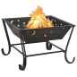 vidaXL Braciere con Attizzatoio 62 cm XXL in Acciaio vidaXL Braciere con Attizzatoio 62 cm XXL in Acciaio