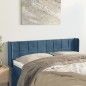 Testiera ad Orecchio Blu Scuro 147x16x78/88 cm in Velluto Testiera ad Orecchio Blu Scuro 147x16x78/88 cm in Velluto