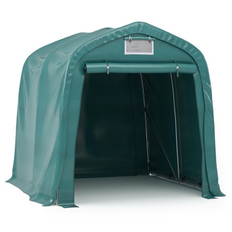 vidaXL Tenda Garage in PVC 2,4x2,4 m Verde