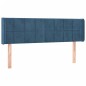 Testiera ad Orecchio Blu Scuro 147x16x78/88 cm in Velluto Testiera ad Orecchio Blu Scuro 147x16x78/88 cm in Velluto