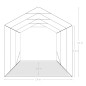 vidaXL Tenda Garage in PVC 2,4x3,6 m Verde
