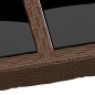 vidaXL Tavolo da Giardino con Piano Vetro Marrone 200x150x75 cm Rattan vidaXL Tavolo da Giardino con Piano Vetro Marrone 200x150x75 cm Rattan