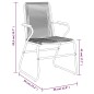 vidaXL Sedie da Giardino 4pz Nere 58x59x85,5 cm Rattan PVC vidaXL Sedie da Giardino 4pz Nere 58x59x85,5 cm Rattan PVC