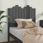 Testiera per Letto Grigia 96x4x110 cm in Legno Massello di Pino Testiera per Letto Grigia 96x4x110 cm in Legno Massello di Pino