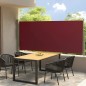 Tenda Laterale Retrattile per Patio 140x300 cm Rossa Tenda Laterale Retrattile per Patio 140x300 cm Rossa