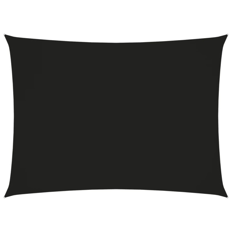 Parasole a Vela Oxford Rettangolare 2,5x4 m Nero Parasole a Vela Oxford Rettangolare 2,5x4 m Nero