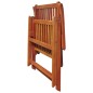 vidaXL Sedie da Giardino Pieghevoli 3 pz in Legno Massello d'Acacia vidaXL Sedie da Giardino Pieghevoli 3 pz in Legno Massello d'Acacia