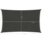 vidaXL Vela Parasole 160 g/m² Antracite 3x6 m in HDPE vidaXL Vela Parasole 160 g/m² Antracite 3x6 m in HDPE