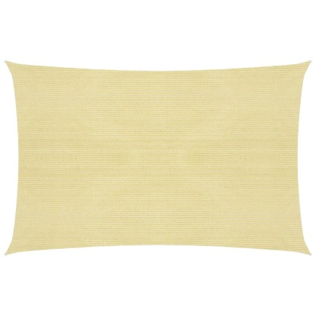 vidaXL Vela Parasole 160 g/m² Beige 2x3,5 m in HDPE