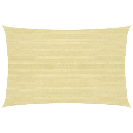 vidaXL Vela Parasole 160 g/m² Beige 2,5x3 m in HDPE