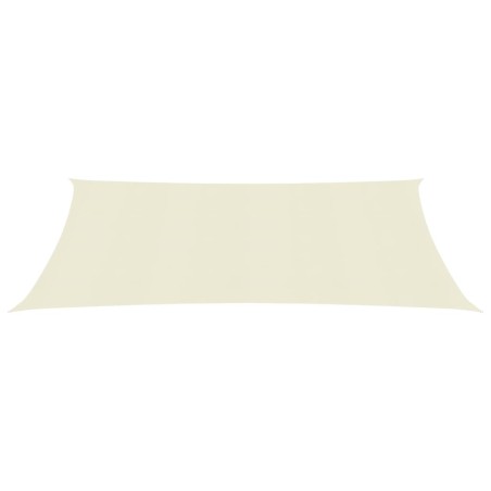vidaXL Vela Parasole 160 g/m² Crema 2x5 m in HDPE